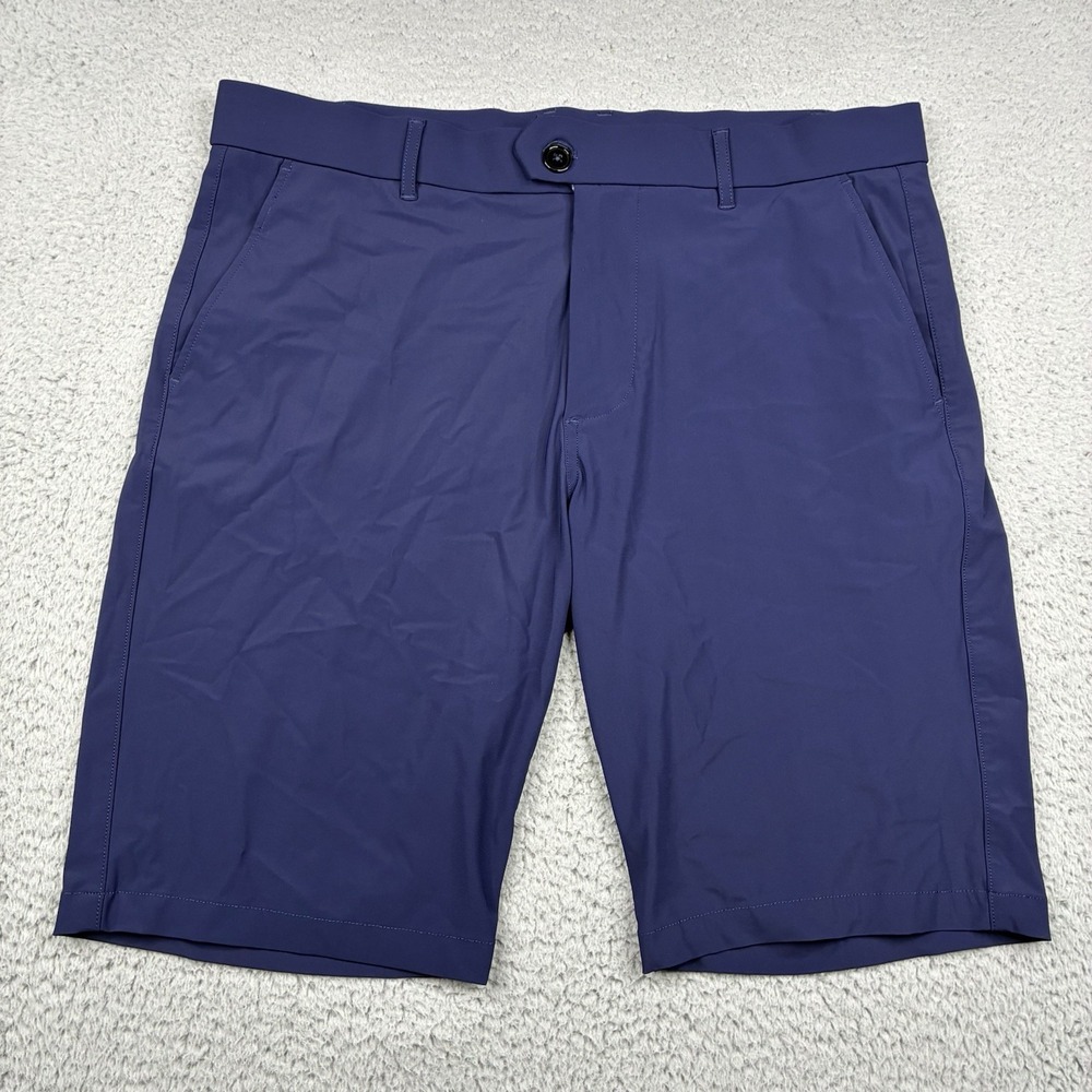 Greyson Montauk Performance Shorts Men's 35 Maltese Blue Stretch Golf 10"